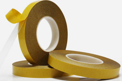 创达新今日出货姜黄色离型纸PET撕不烂双面胶带5000卷