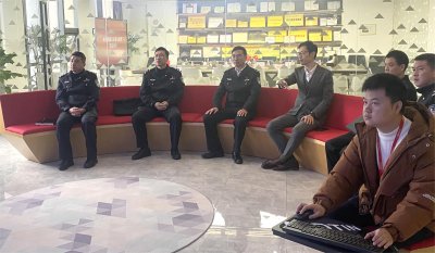 宁波高新区公安分局局长张哉章一行莅临美象调研交流